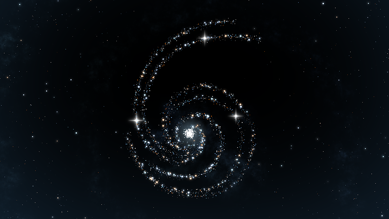 GPT-6 Astra 主题配图:星光组成数字 6